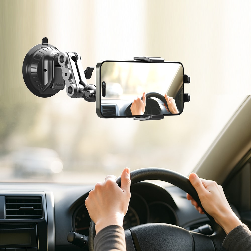 Universal Magic Arm Suction LRBH Car Phone Mount Video Recording Holder 5