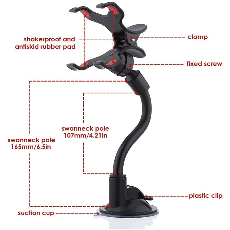 Windshield Cell Phone Stand Car Phone Holder Mount HandsFree Mount 1