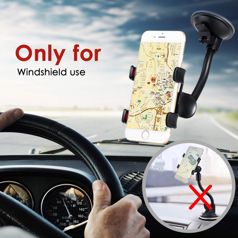 Windshield Cell Phone Stand Car Phone Holder Mount HandsFree Mount 5