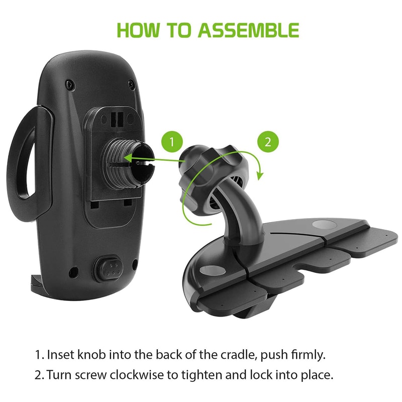 Phone Mount Holder For Apple IPhone CD Slot Car Mount Secure And Convenient 3