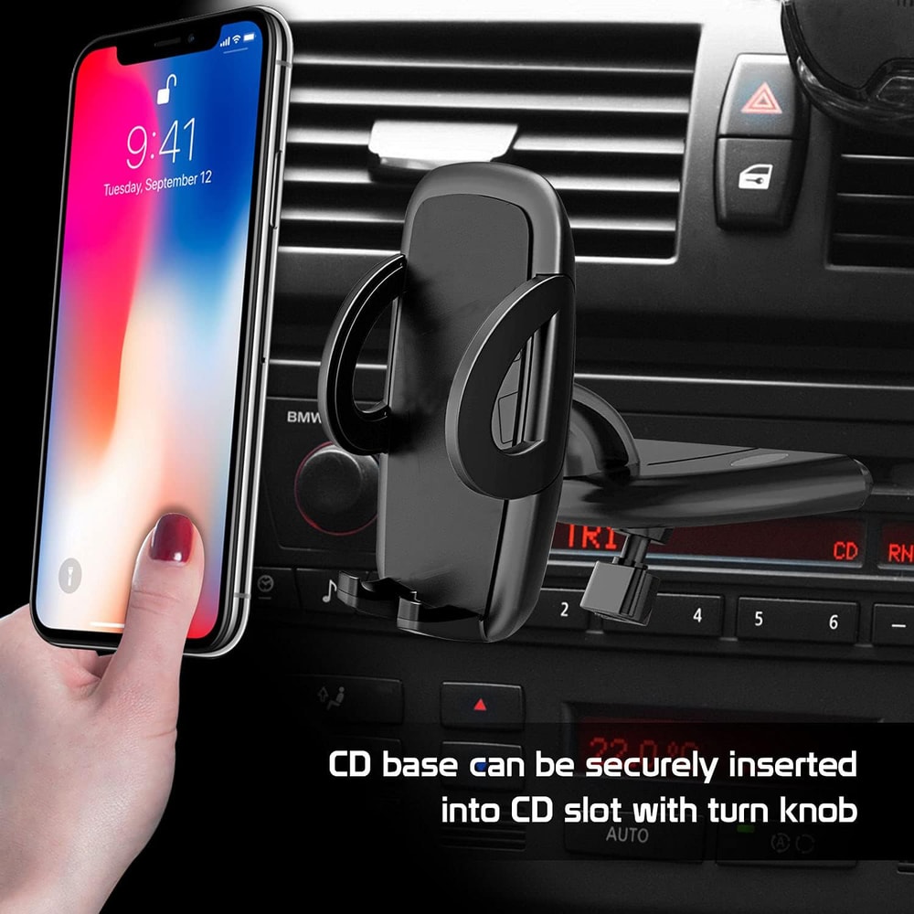 Phone Mount Holder For Apple IPhone CD Slot Car Mount Secure And Convenient 5