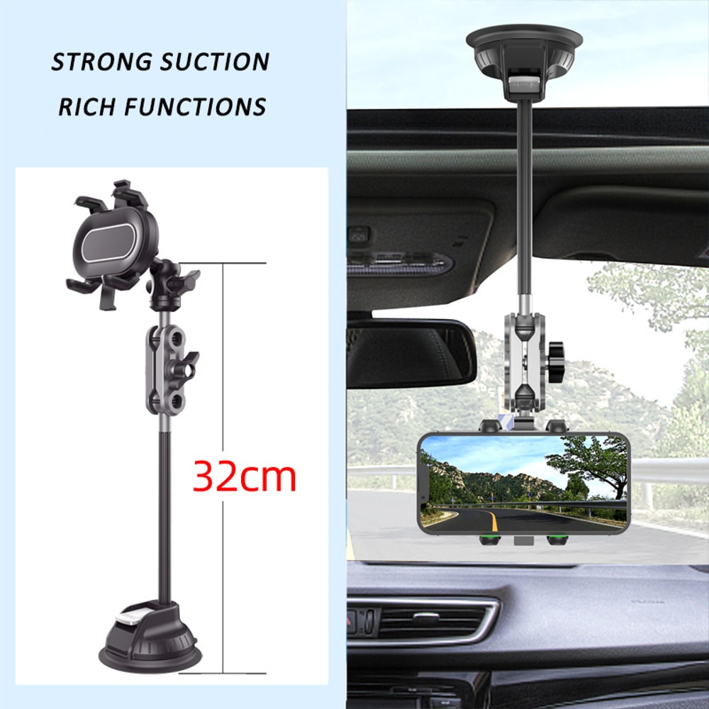 Car Phone Holder Video Recording Magic Arm Suction Mount Windshield Glass Mount For Vlogging 6
