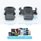 Motorcycle Phone Mount Clamp, Bike Phone Holder for Handlebar, Universal Smartphone Clip for Scooters