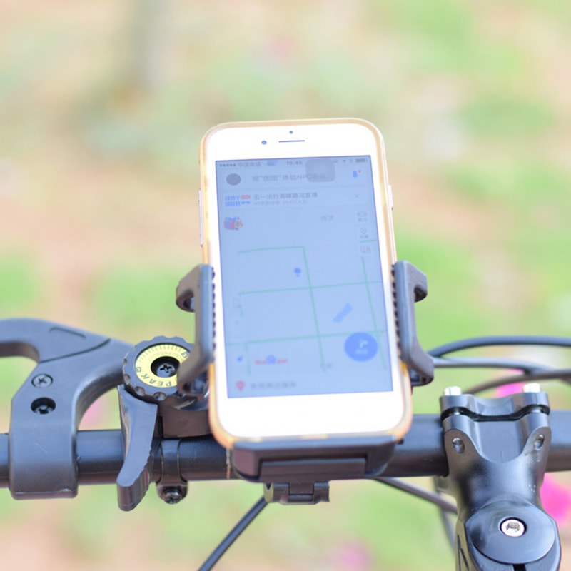 Motorcycle Phone Mount Clamp, Bike Phone Holder for Handlebar, Universal Smartphone Clip for Scooters