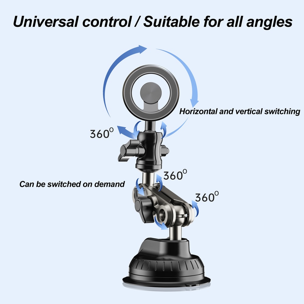Universal Magic Arm Phone Mount Suction Magnetic Car Holder For Vlog Shooting 1