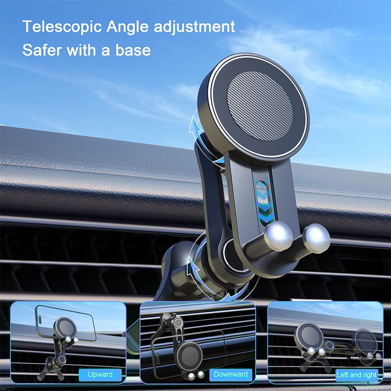 Strengthened Magnetic Car Phone Holder Magnetic Phone Mount For Car Compatible With Magsafe Not Blo 2