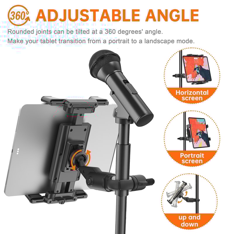 Tablet Holder Music Stand For IPad Smartphone Microphone Music For Shee Music 1