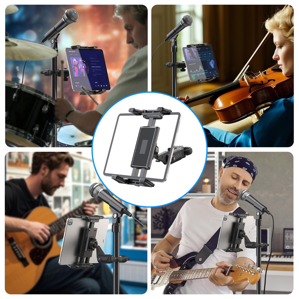 Tablet Holder Music Stand For IPad Smartphone Microphone Music For Shee Music 4