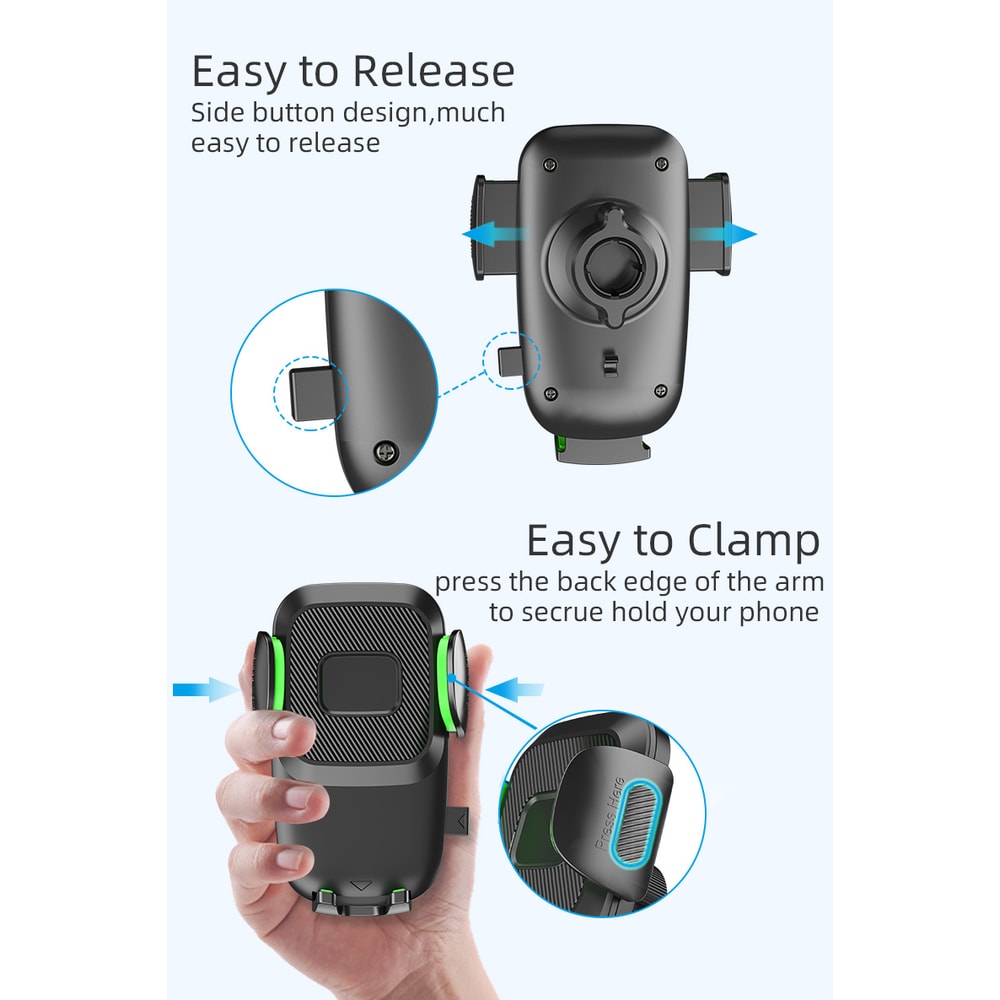 Suction Cup Phone Mount For Car Windshield Dashboard Cell Phone Holder For Trucks 3