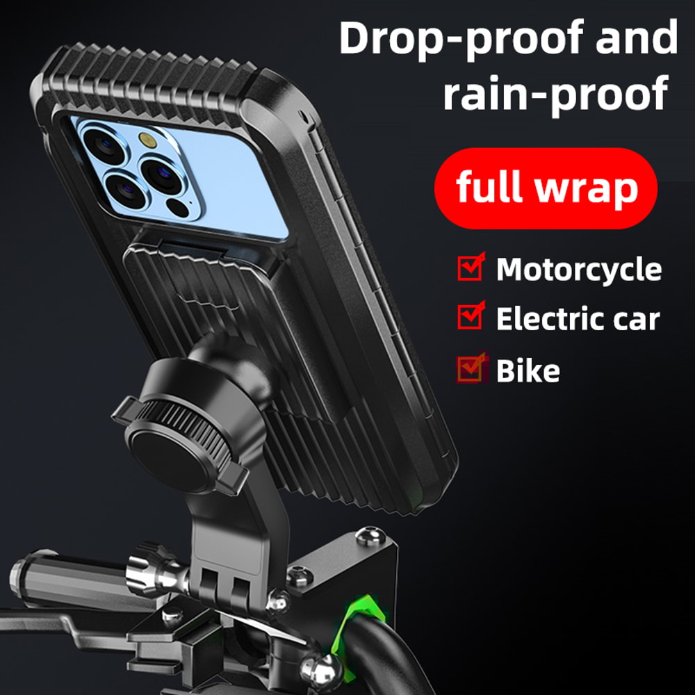 Universal Bicycle GPS, Waterproof Motorcycle Bike Mobile Phone Holder, Adjustable Swivel Motorcycle Cellphone Holder