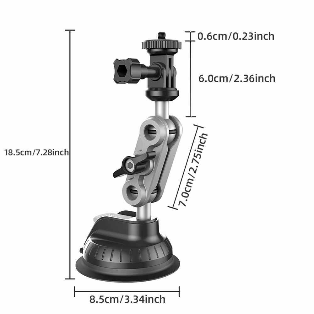 Dashboard Quickrelease Holder Powerful Suction Cup Car Mount For Insta 2