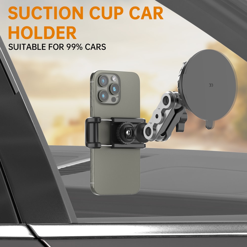 Camera Holder Stand With Phone Bracket For Dash Cam GPS Driving DVR And VLOG Recording 4