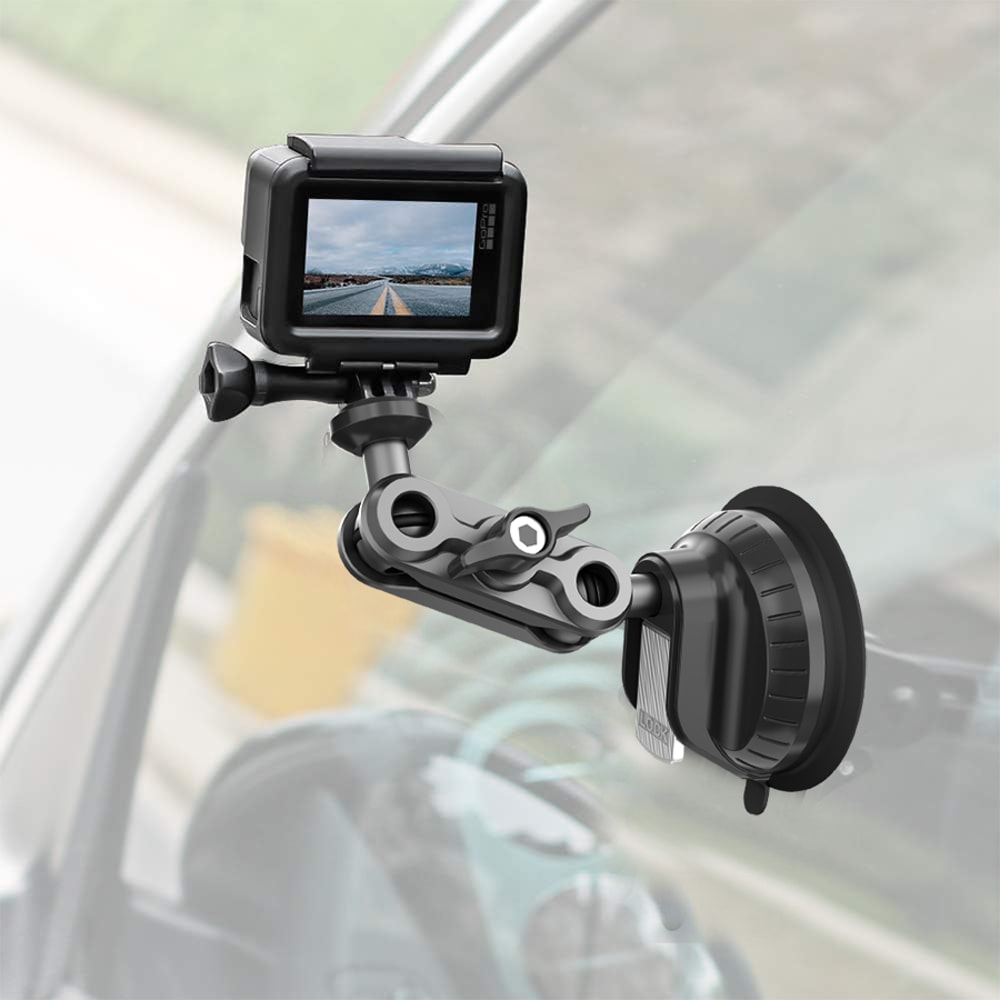 Camera Holder Stand With Phone Bracket For Dash Cam GPS Driving DVR And VLOG Recording 5