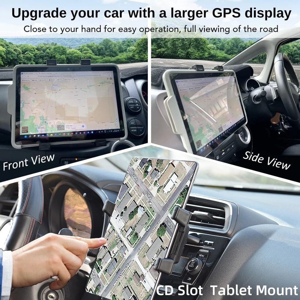 CD Slot Car Mount, Universal Car Mount for Tablet, Phone Holder for Smartphone