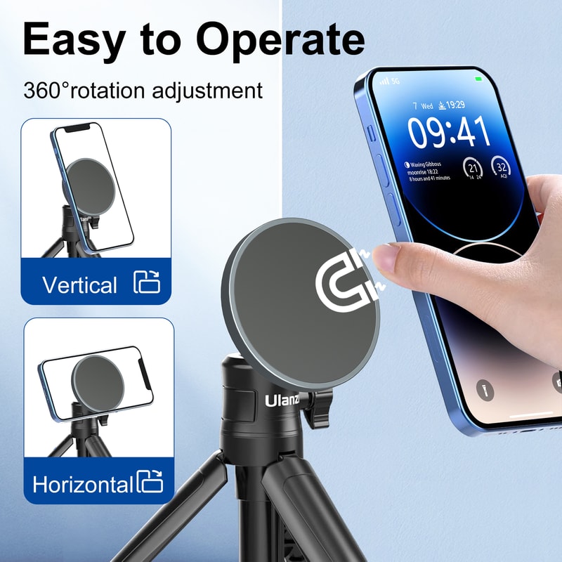 Mount For MagSafe Magnetic Tripod Adapter For IPhone MaxMini Compact And Lightweight Case Cover 2