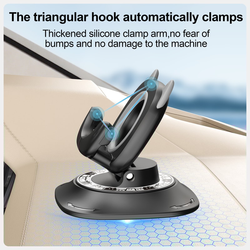 Dashboard Cell Phone Stand Rotating NonSlip Car Phone Holder Mat Compatible With All Smartphones 2