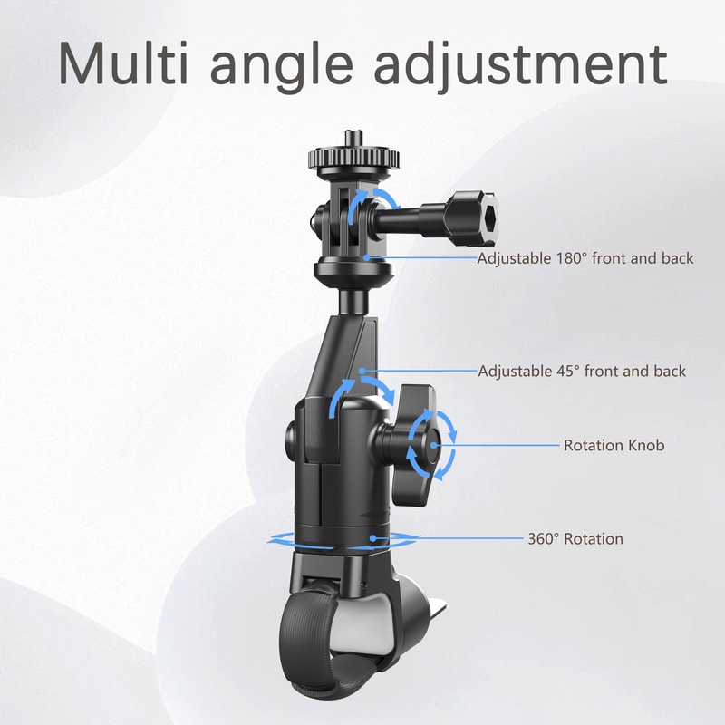 Clamp Mount Bike Holder LRBH Camera Handlebar Mount Ball Join For GoPro DJI Motorcycle Pipes Instal 4