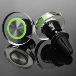 magnetic car phone holder, strong magnet smartphone mount for air vent, compatible with iphone