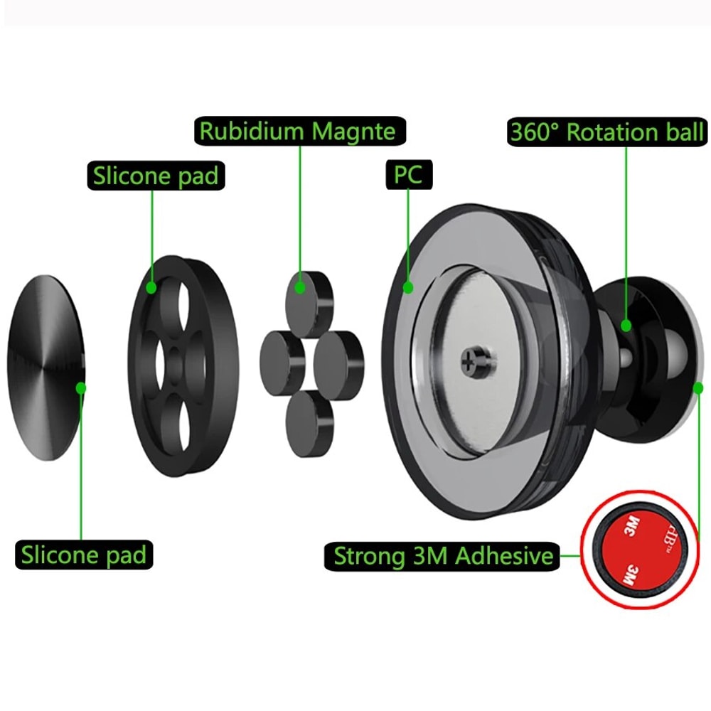 Magnetic Car Phone Holder Strong Magnet Smartphone Mount For Air Vent Compatible With IPhone 5