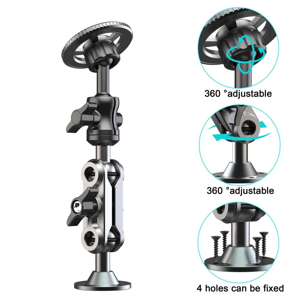 Heavy Duty Drill Base Magnetic Wall Holder For Wall Mount Kitchen Mount Car Dashboard Adjustable Al 1
