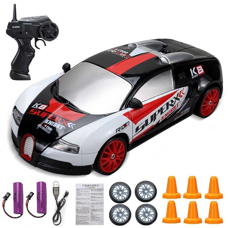 Remote Control Drift RC Car GTR Model AE RC Racing Car Toy For Kids Christmas Gifts 6
