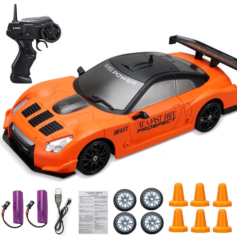 Remote Control Drift RC Car GTR Model AE RC Racing Car Toy For Kids Christmas Gifts 12