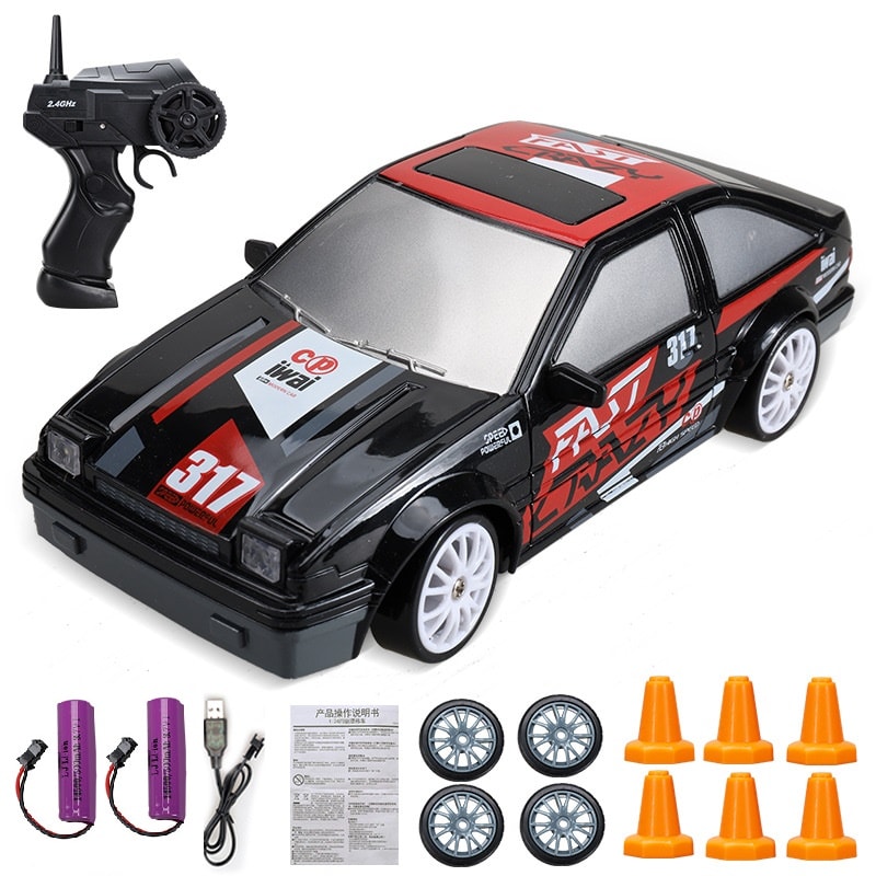 Remote Control Drift RC Car GTR Model AE RC Racing Car Toy For Kids Christmas Gifts 17