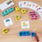Educational Phonics Game, Children's Letter Word Spelling, Vowel Recognition Rotating Block Toy