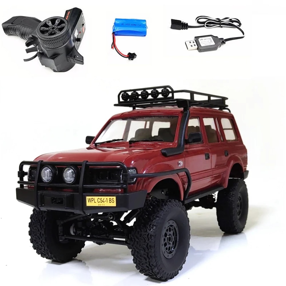 Full Size Electric WPL RC Car, Off-road Climbing Control Truck, Children's Toy Gift