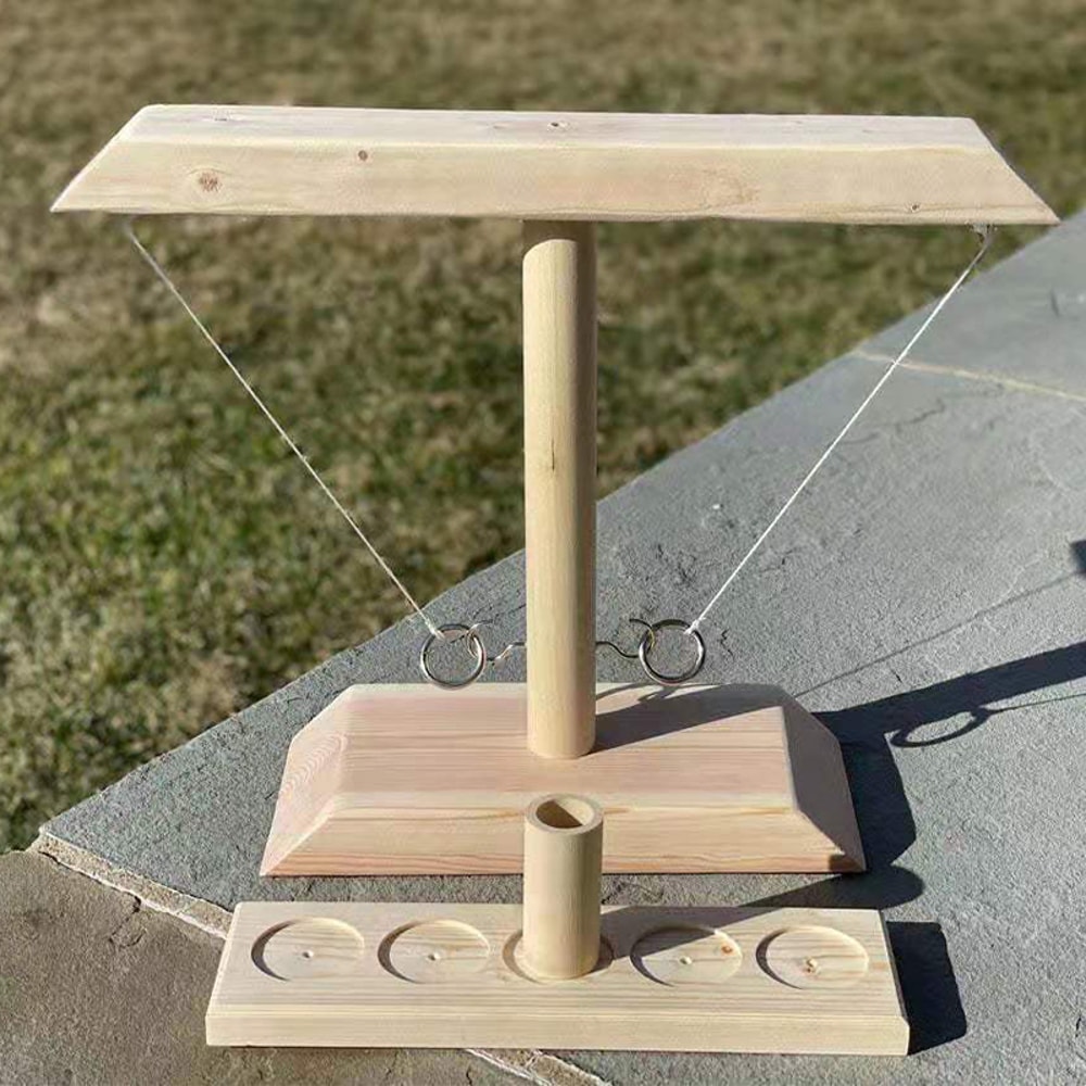 Wooden Shot Board Kids Ring Toss Tables Family Social Drinking Outdoor Bars Games Fun Home Party To 5