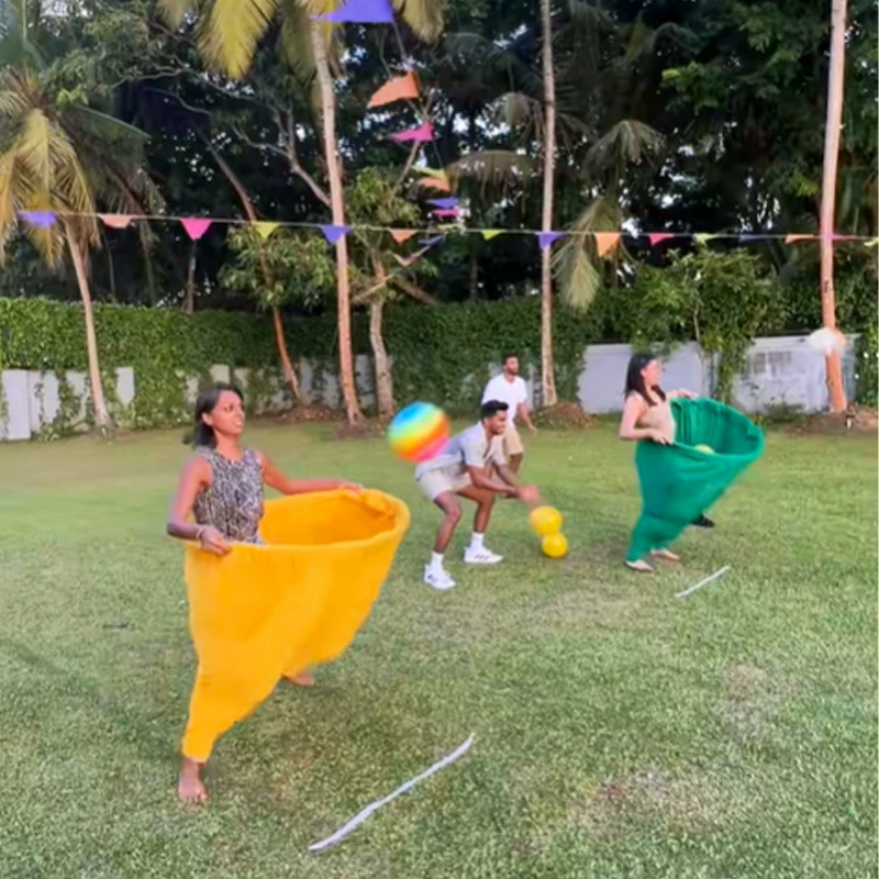 Giant Outdoor Ball Sensory Tossing Game Set for Yard Games and Family Reunion Fun