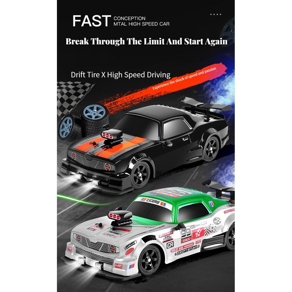 Mustang GTR Drift Car, High Speed Racing RC Cars, Electric WD Remote Control Toys for Children