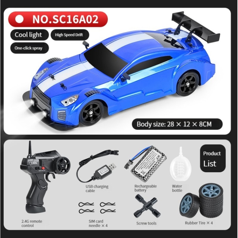 Mustang GTR Drift Car, High Speed Racing RC Cars, Electric WD Remote Control Toys for Children