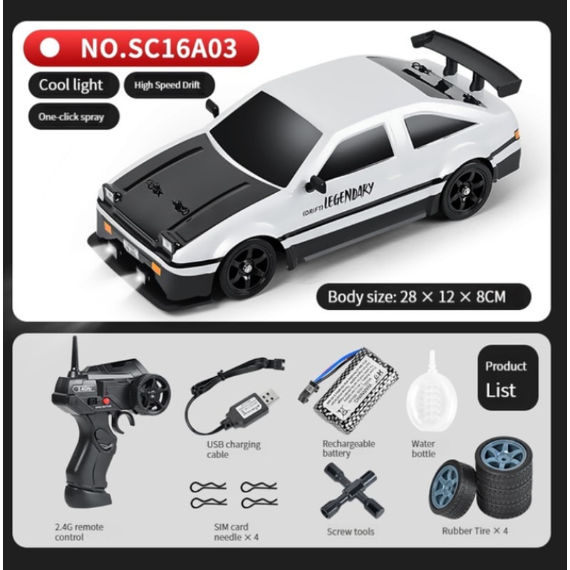 Mustang GTR Drift Car, High Speed Racing RC Cars, Electric WD Remote Control Toys for Children