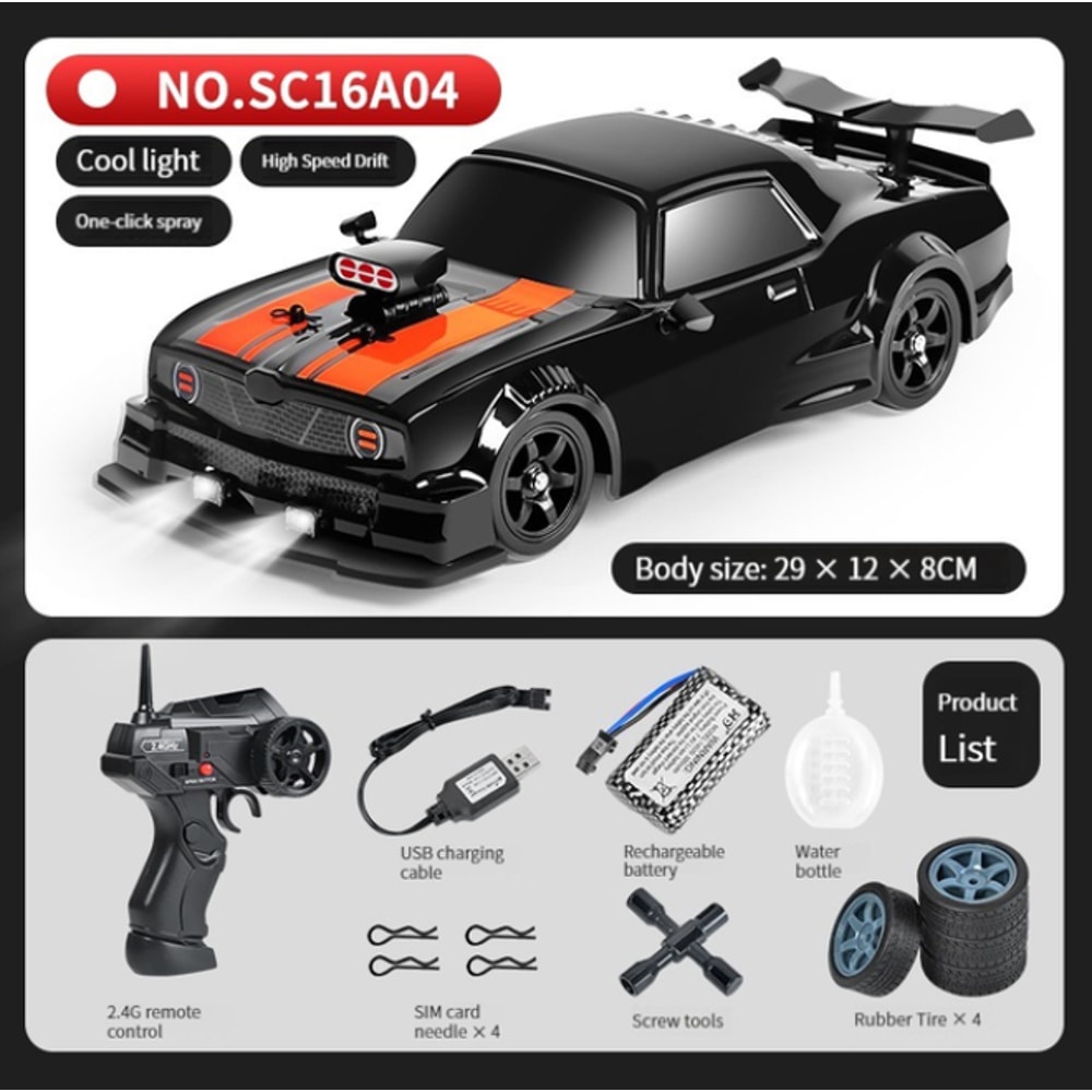 Mustang GTR Drift Car, High Speed Racing RC Cars, Electric WD Remote Control Toys for Children