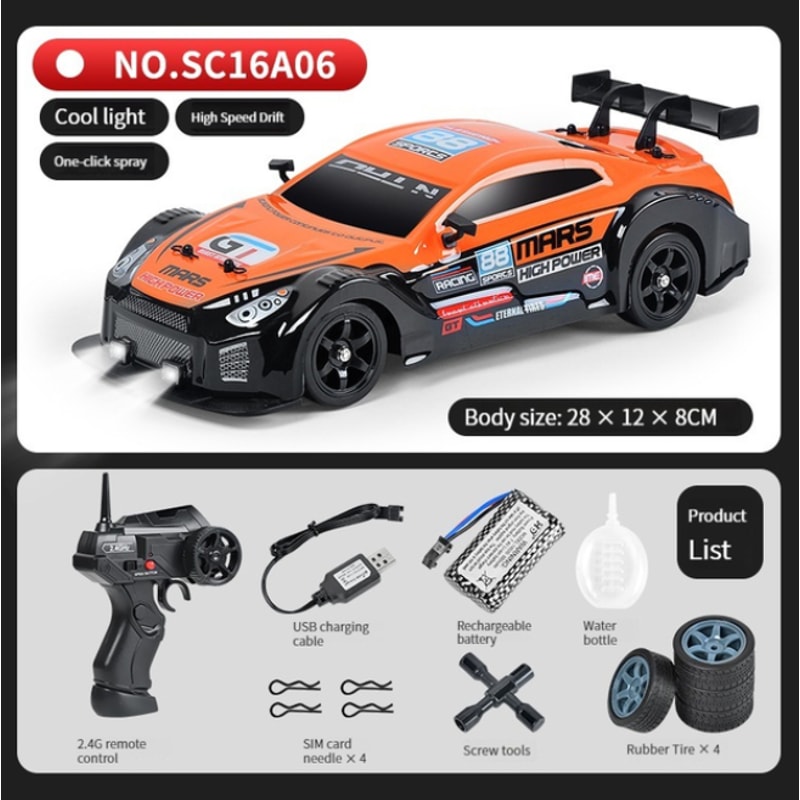 Mustang GTR Drift Car, High Speed Racing RC Cars, Electric WD Remote Control Toys for Children