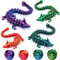 Full Articulated Dragon Model, Dragon Egg with Dragon, Movable Rotatable Desktop Ornament Toy for Kids