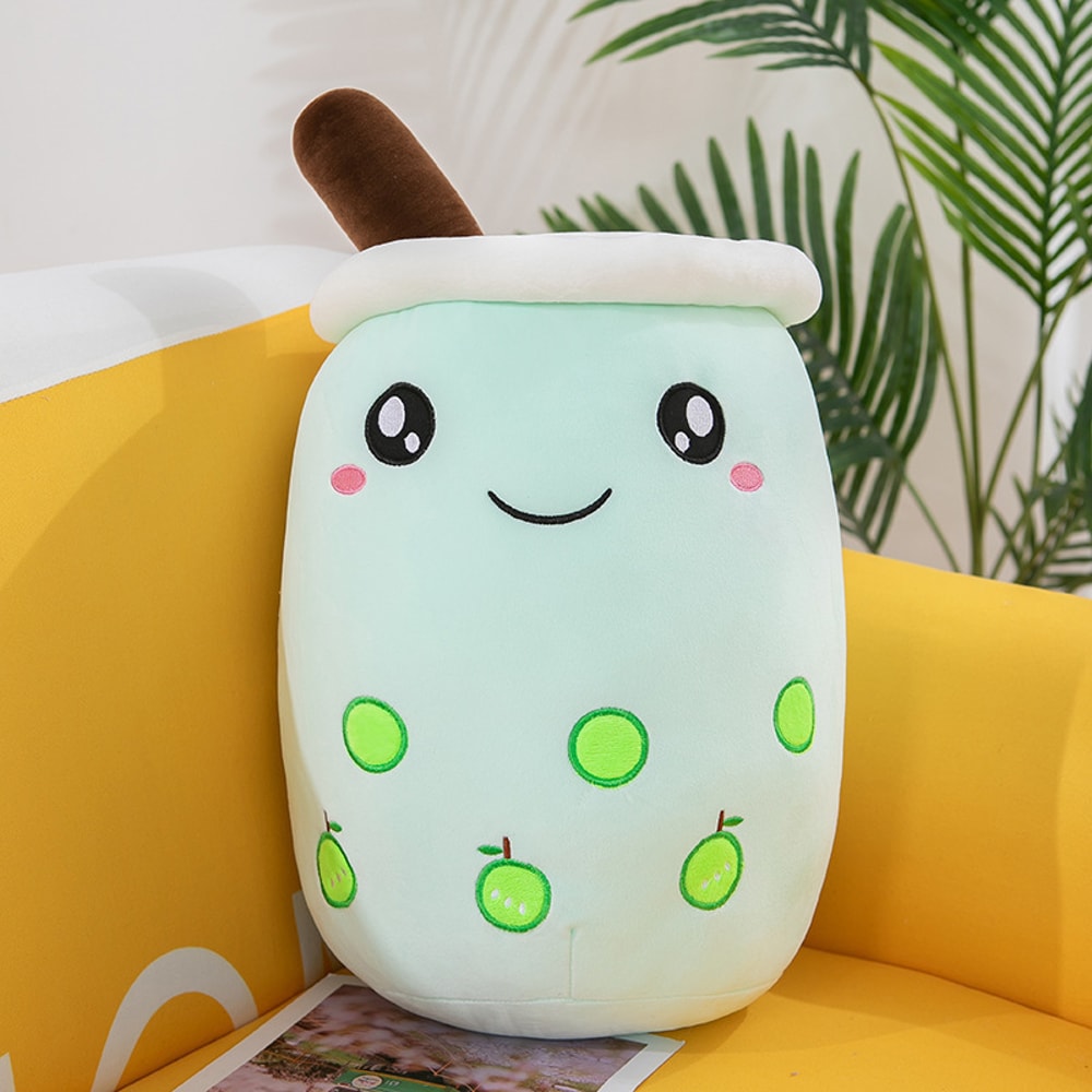 Kawaii Plush Toys Soft Boba Plush Bubble Tea Pillow For Babies 6
