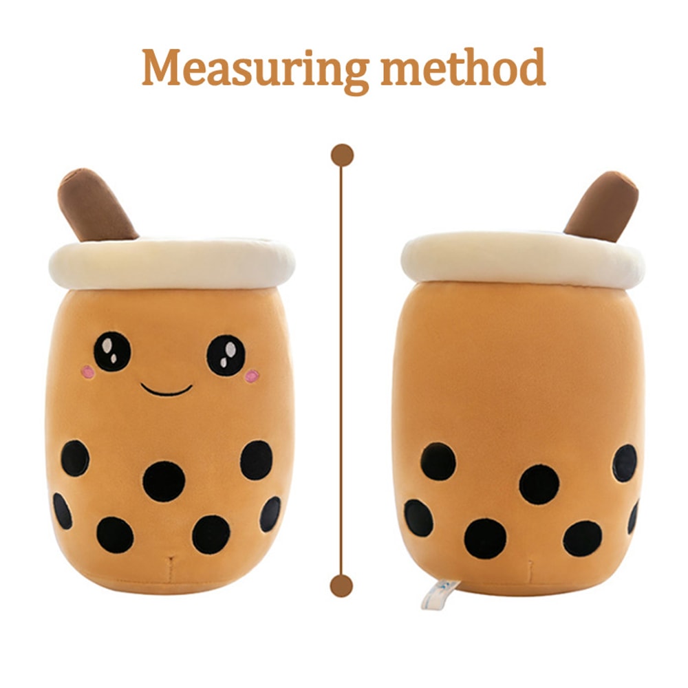 Kawaii Plush Toys Soft Boba Plush Bubble Tea Pillow For Babies 4