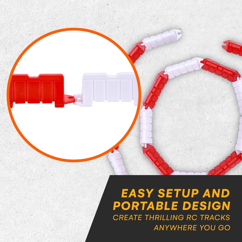 RC Drift Race Car Track Set, Road Block Mini Obstacle Field, Drift Runway Racetrack Road Barriers, Decorative Accessorie