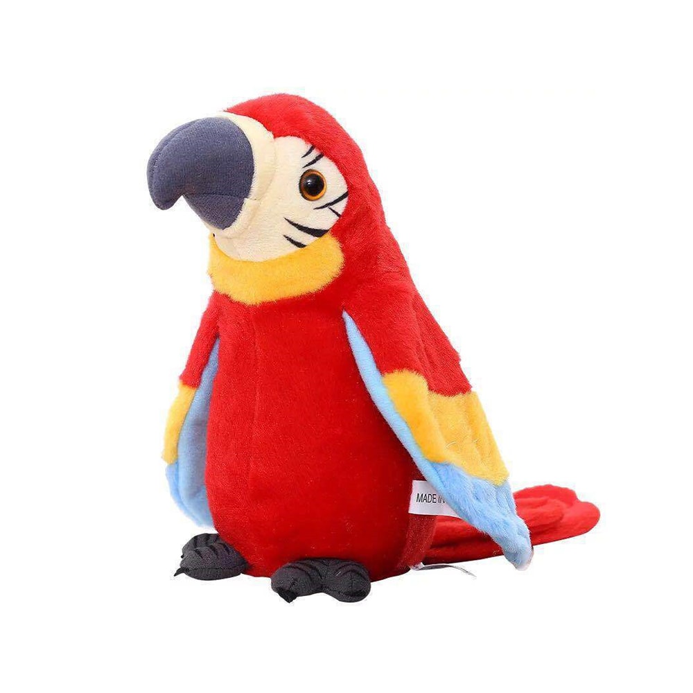 Talking Parrot Plush Toy Electronic Speaking Parrot Doll Cute Stuffed Animal Gift For Kids 3