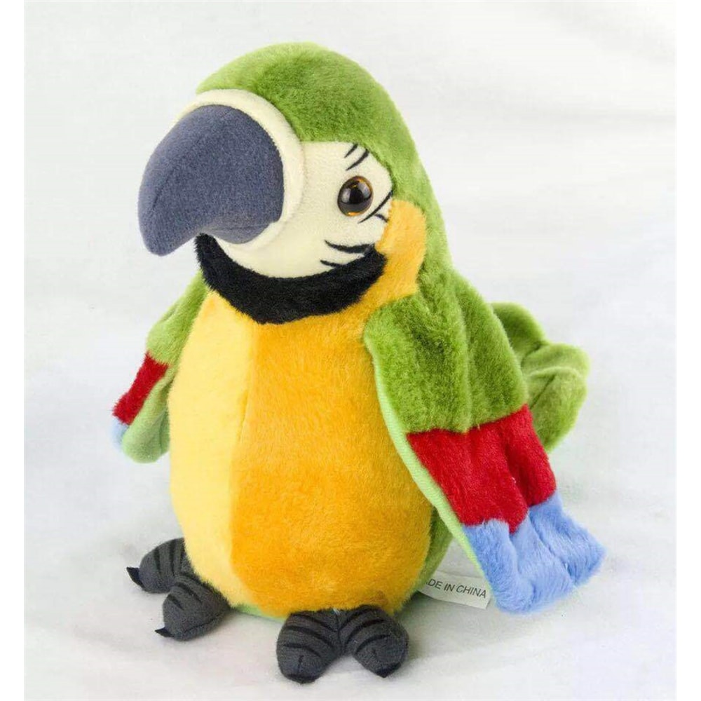 Talking Parrot Plush Toy Electronic Speaking Parrot Doll Cute Stuffed Animal Gift For Kids 6