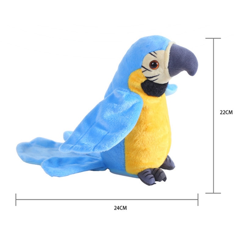 Talking Parrot Plush Toy Electronic Speaking Parrot Doll Cute Stuffed Animal Gift For Kids 4