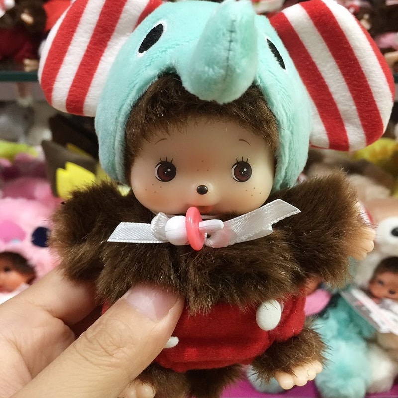 Cute Toy Transformed Doll PP Cotton Medal Monkey Girl Bag Pendant Christmas Birthday Gift 3