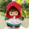 Cute Toy Transformed Doll PP Cotton Medal Monkey Girl Bag Pendant Christmas Birthday Gift 4