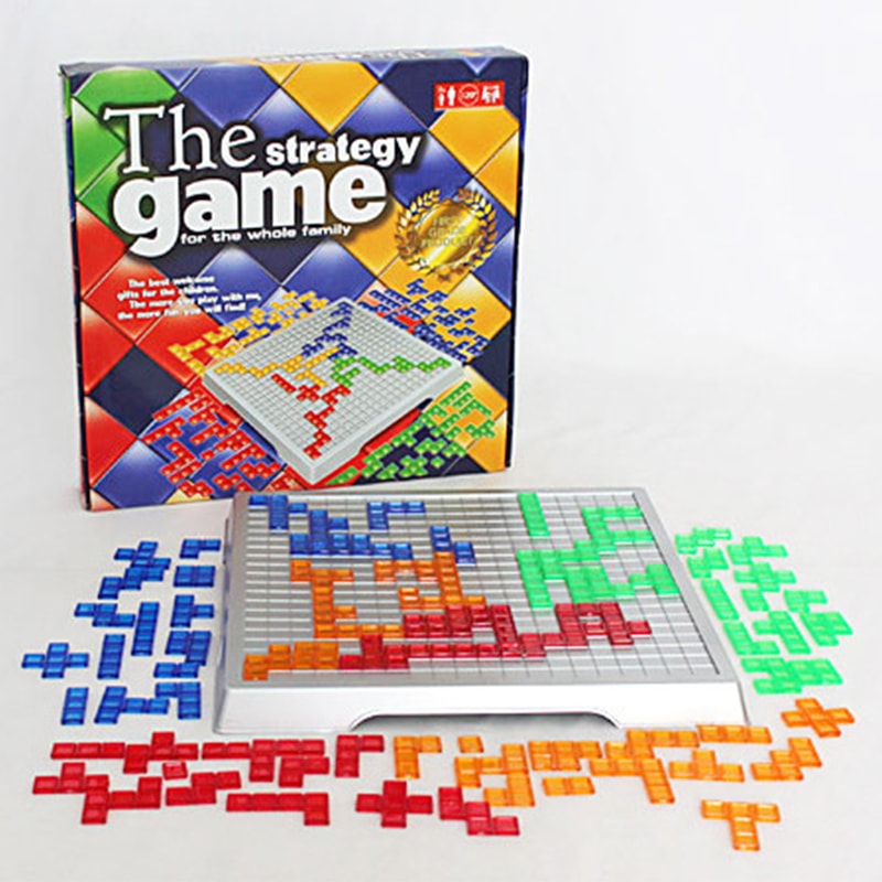 Board Game English Version, Intellectual Puzzle Blokus, Party Game for Kids and Family