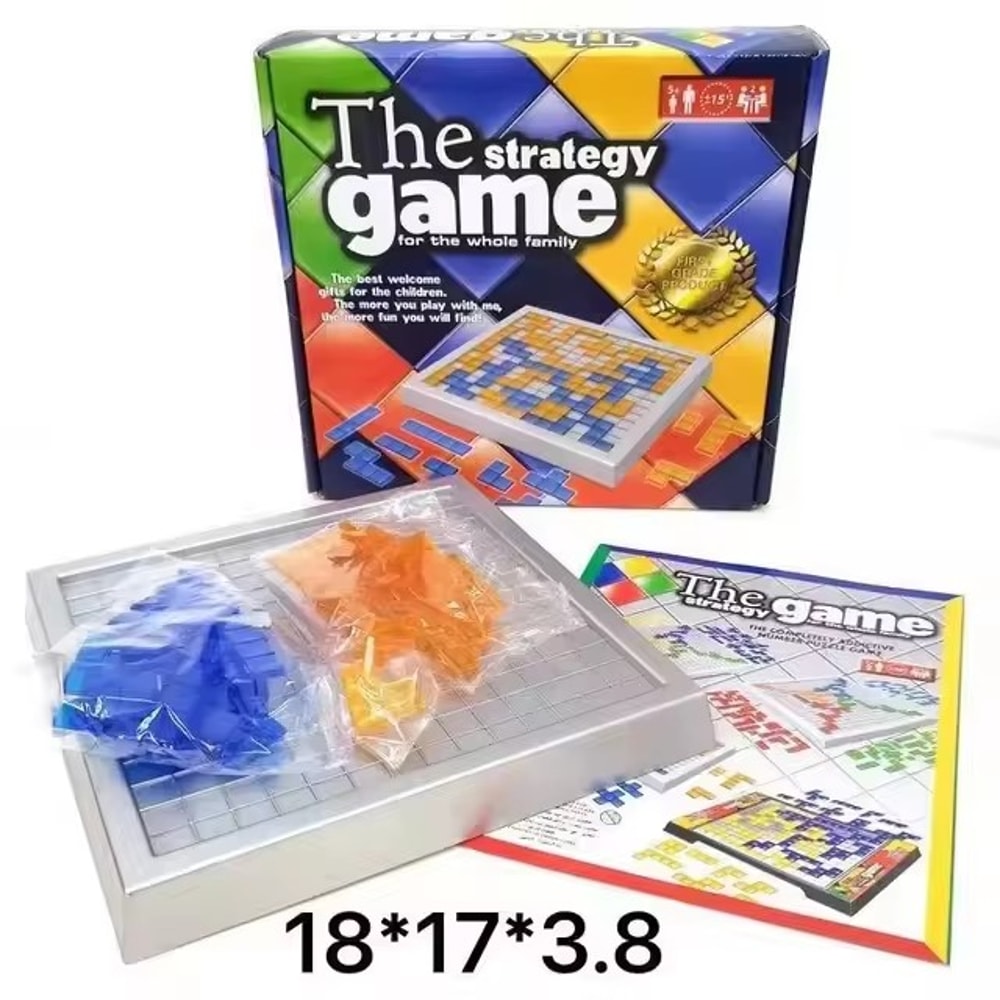 Board Game English Version, Intellectual Puzzle Blokus, Party Game for Kids and Family