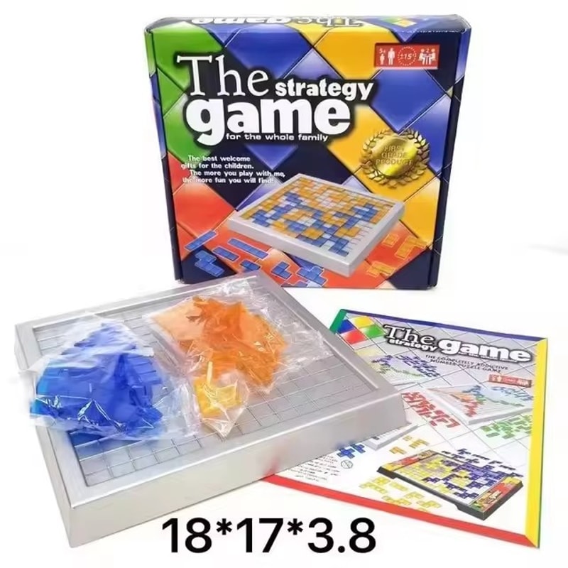 Board Game English Version, Intellectual Puzzle Blokus, Party Game for Kids and Family