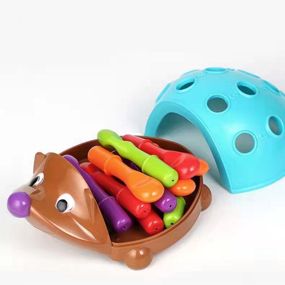 Montessori Hedgehog Insert Educational Toy, Training Focused on Fine Motor Hand-Eye Coordination