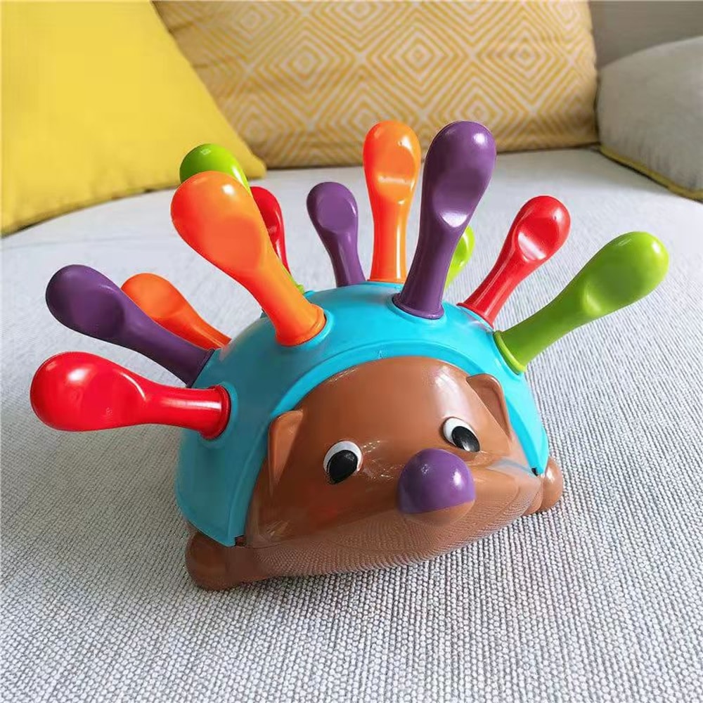 Montessori Hedgehog Insert Educational Toy, Training Focused on Fine Motor Hand-Eye Coordination